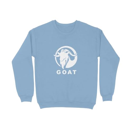 musttt Goat Graphic Printed Unisex Sweatshirt | Premium Cotton Blend Full Sleeve Crew Neck Sweatshirt for Men & Women | Casual Winter Pullover, Mustard Yellow-picture-44
