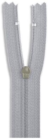 24 inch Nylon Coil Light Grey Zipper Non-Separating Zip 24" for Sewing Craft image 5