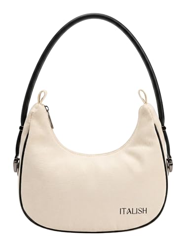 Image of ITALISH Crescent Sling Bag for Woman with Zipper Half Moon Crossbody Purse for Everyday Use | Lightweight