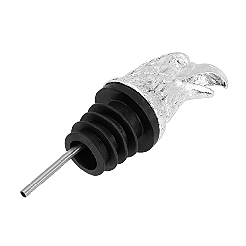 Unomor Eagle Head Zinc Alloy Wine Pourer Stopper Wine Bottle Pourer for Home Decor Elegant Eagle Design for Easy Use and Stylish Presentation
