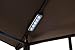 Coen L-GG001PST-F 8' X 5' Soft Top Brown Double Tiered Canopy 4Pcs Led Gazebo Grill