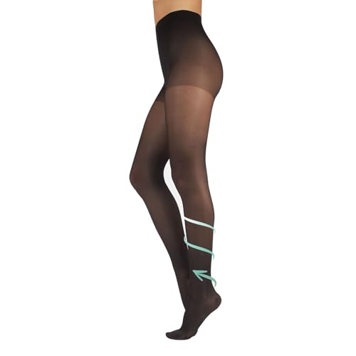 Preisvergleich Produktbild CALZITALY Medizinische Feine Stützstrumpfhose mit Hoher Abgestufter Kompression / Schwarz, Hautfarbe / S, M, L, XL, XXL / 140 DEN / Made in Italy (XL, Schwarz)