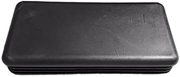 Pack of 2 4" x 2" Rectangular Cap Plugs 50 x 100 mm 14-20 - Ga - fits 3.84"-3.93" L-1.84"-1.93" W ID Fencing Post Finishing Inserts | Fitness Eqpt End Caps | by SBD 2