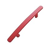 LBFEEL 3' 3.78' 5' Red Drawer Pulls Kitchen Cabinet Handles Dresser Pull Handles 76 96 128mm (1, 3 inch Hole Centers)