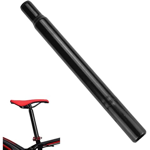 AFASOES Fahrrad Sattelstütze Kerzensattelstütze 27,2 x 300 mm MTB Sattelstange Fahrrad Sattelrohr Schwarz Fahrradsattelstangen Eisenmaterial Sattelstütze für Mountainbike Rennrad Cityrad Trekkingrad Cover