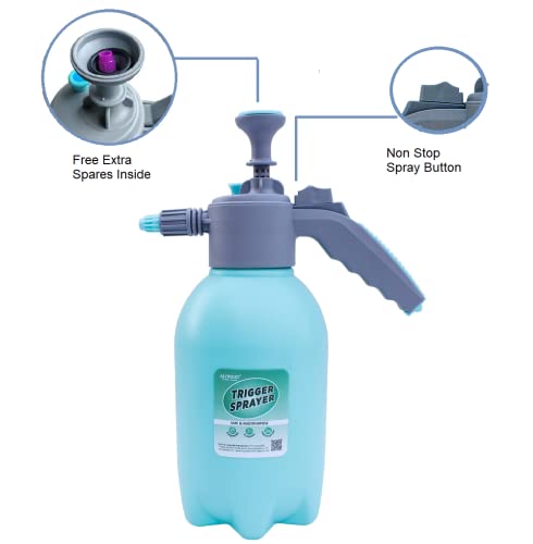 ALTRUIST Garden Sprayer Rhino 2.2 Liter with Mist and Pressure Multi Purpose Sprayer (Blue)