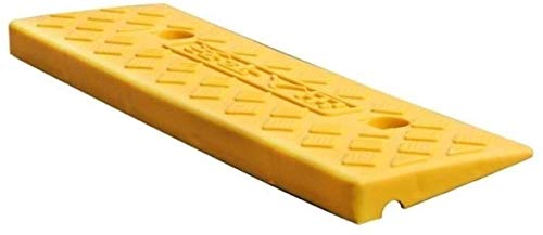 Sculptures Rampes antidérapantes, Seuil de la Classe Maternelle Seuil Rampes Désactivés Boutique de Fauteuil Roulant Cuisine Maison (Color : Yellow, Size : 46.5 * 14.7 * 3CM) Cover