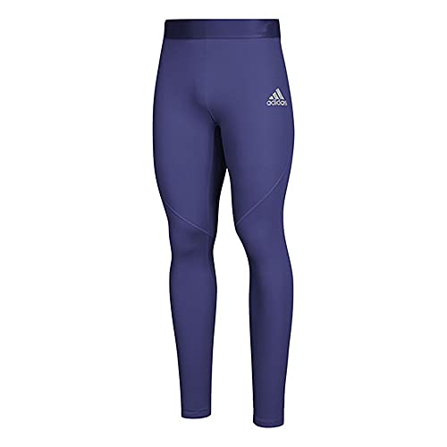 Image of adidas Men's Mid Rise Alphaskin Long Slim Fit Tight Training Pants