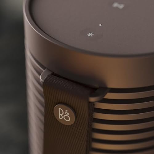 Image of Bang & Olufsen Beosound Explore - Wireless Portable Outdoor Bluetooth Speaker, IP 67 Dustproof and Waterproof, Chestnut