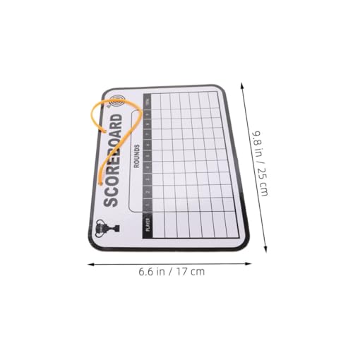 Tablero de puntuación doble para golf BESPORTBLE 2 piezas miniatura 7
