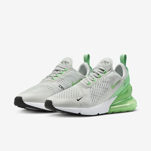 Nike Air Max 270 vert choc et argent avec bulle d'air visible