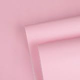 CiCiwind Pink Wallpaper Peel and Stick Wallpaper Pink Contact Paper Solid Color for Girls Self Adhes