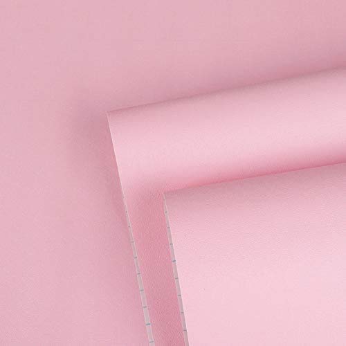 Ciciwind Pink Wallpaper Peel And Stick Wallpaper Pink Contact Paper Solid Color For Girls Self Adhesive Wallpaper Removable Pink Gift Wrapping Paper Vinyl Film Roll 17.7"X78.7" #TOP10