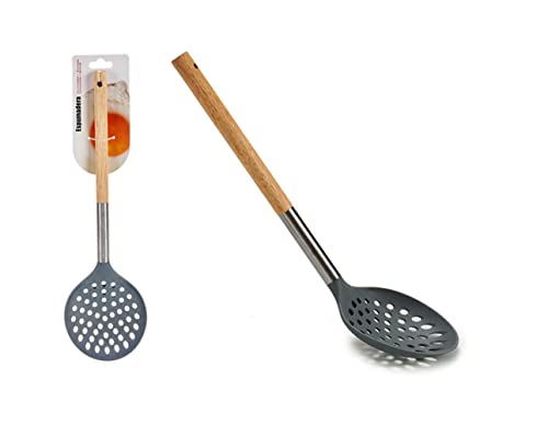 Espumadera Nylon Madera Inoxidable