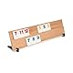 WOODTASTIC Rummy Holz Spiel - Hochwertiges Brettspiel aus Massivem Buchenholz mit 106 Robusten Kacheln