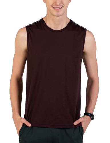 Image of DAMENSCH Men's Cotton Blend Regular Fit Breeeze Gym Vests Workout, Ultra-Lightweight Gym Sando, Anti-Fade Cotton Blend Tank Top, Quick-Dry Sleeveless Vest