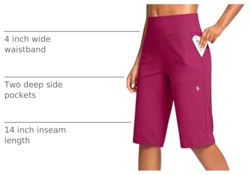 Image of SANTINY 14 inch /12 inch Long Shorts for Women