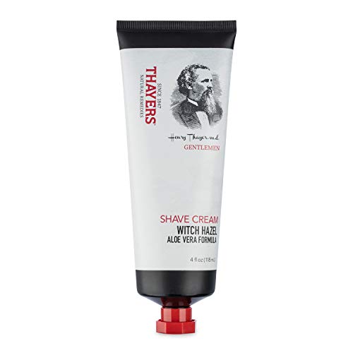 THAYERS Gentlemen's Collection Shave Cream with Witch Hazel and Aloe Vera, 4 Fl Oz