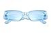 FEISEDY Retro Rectangle Sunglasses Women Men Vintage 90s Small Glasses Thick Narrow Fashion Y2K Plastic Glasses B2462