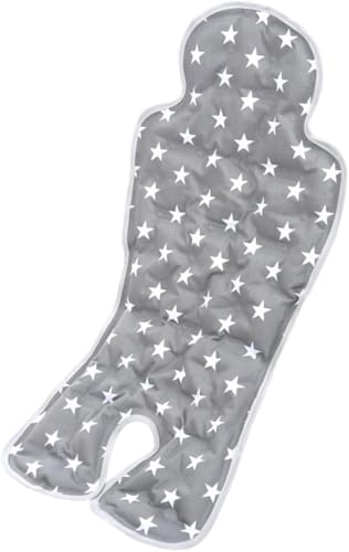 Jirrtco ベビーカー保冷シート【2024年】 ひんやりシート アイスまくら チャイルドシート 冷却ジェル 新型保冷素材 おでかけ ジェルビーズ ベビーチェア 接触冷感 ベビーカーマット 防水加工 立体構造 暑さ対策 (オフホワイト)