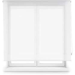 Estores Screen Decorblind | Estor Enrollable Tejido Screen Tamaño: 160x180 - Reducción de Destellos sin Renunciar a la Luz – Estor fácil instalación Pared o Techo – Estor Ventana Color: Blanco