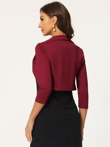 Allegra K Dressy Shrugs for Women's Wedding Formal Bolero Jackets for Evening Dresses3