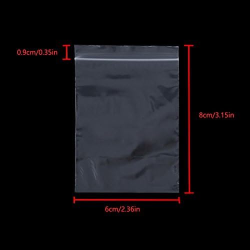 Resealable Clear Plastic Bags,Sealed Storage Pouches,Thickening and Durable,Press Seal Bags,Apply to Kitchen Storage,Jewellery Packaging,Office Stationery Storage Bag 2.4x3.1"(6x8cm) 240PCS