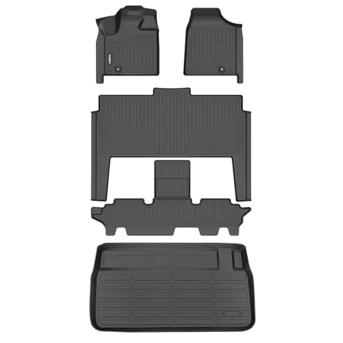 GINOWY-Floor Mats & Cargo Liner for 2011-2021 Dodge Grand Caravan 7-Seater