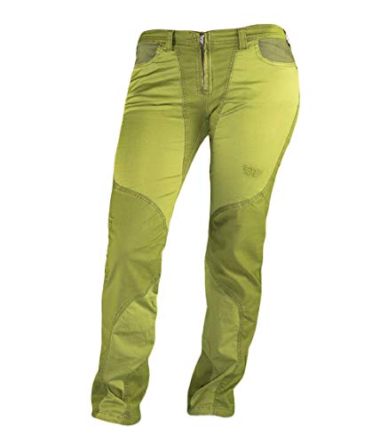 Jeanstrack Tardor Pantalón de Escalada-Trekking, Mujer, Verde, S