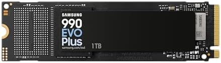 Samsung 990 EVO Plus SSD 1TB, PCIe Gen 4x4, Gen 5x2 M.2 2280, Speeds Up-to 7,150 MB/s, Upgrade Storage for PC/Laptops, HMB Technology and Intelligent Turbowrite 2.0, MZ-V9S1T0BW
