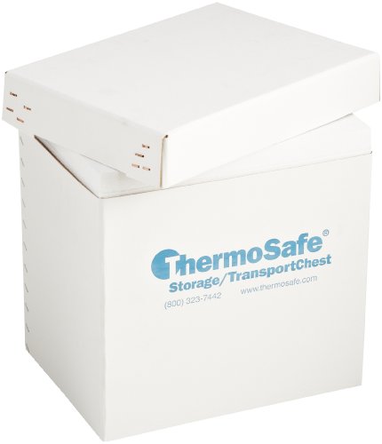 ThermoSafe 314 Storage and Transport Chest Multi-Purpose Foam Container with Fiberboard Case, 0.44 cu. ft. Volume, 13.75