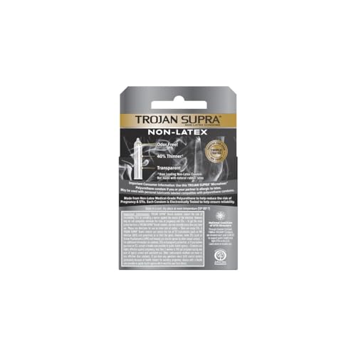 Trojan 7605-13EA Supra Ultra-Thin Polyurethane Condoms thumb #1