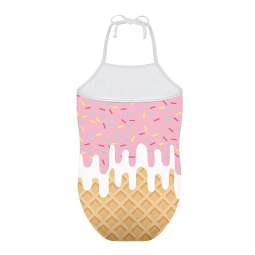 Image of Girls One Piece Swimsuit Summer Quick Dry Beach Sport Bathing Suit Halter Strap 1-10 Little Kids Toddler Swimwear