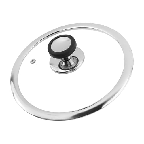 Woogim 8 Inch Universal Round Lid for Pots Tempered Glass Pan Lid