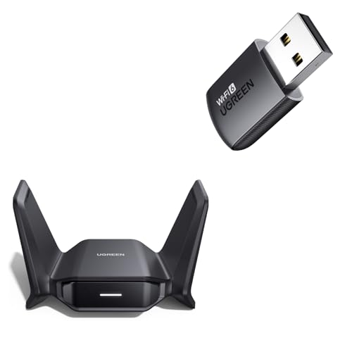 UGREEN AX900 WLAN Stick Bundle mit BE6500 WLAN Stick für PC