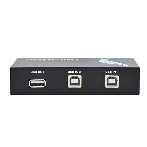 Image of 2 Port USB 2.0 Sharing Manual Switch Box Hub 2 PCS Share 1 USB Device for Printer Scanner Camera Keyboard (2 Port)