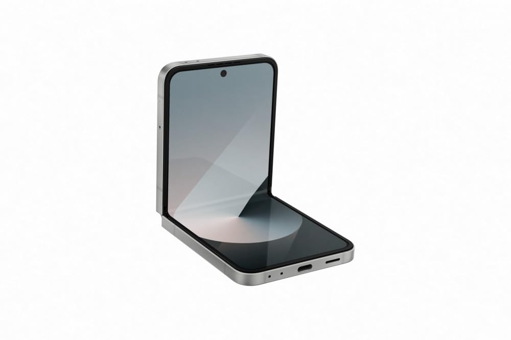 Samsung Galaxy Z Flip6, 256 Go Galaxy AI, écran pliable de 6,7", appareil photo 50 MP, version CAD débloquée (chargeur super rapide de 45 W) – Ombre argentée (Reconditionné)