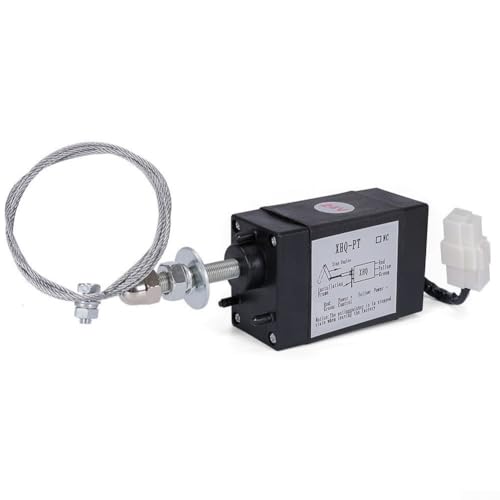Solenoide de parada del motor diesel, 12V/24V Power In Pull Type Stop Solenoide Car Parts para generador diesel (12V)