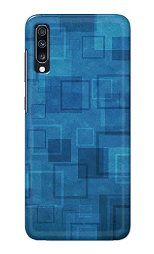 Image of Printed Hard Back Cover Case for Samsung Galaxy A70 | Samsung Galaxy A70s Back Cover (Plain Azure Blue) -702