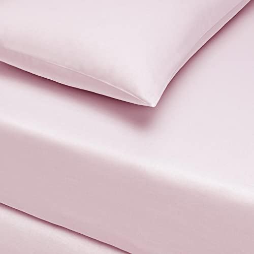 Taç 1000038749003 Düz Boya Fitted Tek Kişilik Çarşaf Seti, Pembe