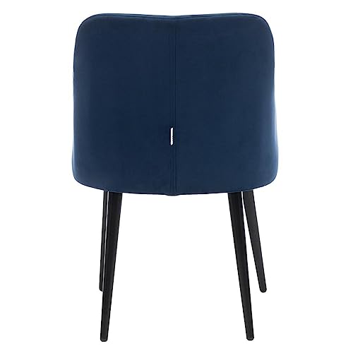 Image of Wakefit Darcy Lounge Chair (Pine Wood, Velvet Blue)
