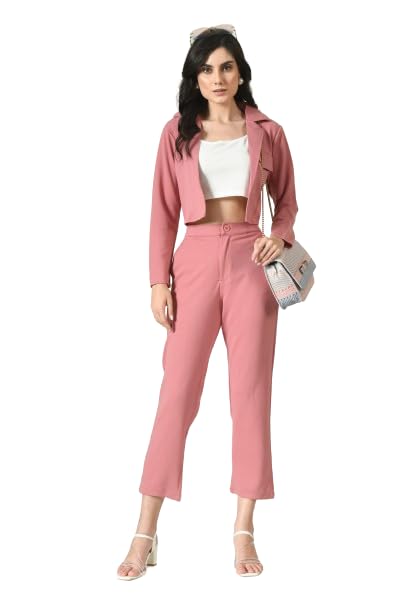 euphoria wardrobe Women's Formal Blazer and Pant Set with Cami - Elegant Office Wear-picture-33