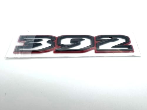 Image of 1x Paint 392 Emblems Front Fender Hood 3D Badge Nameplate Letter Compatiable with 2021-2024 Wrangler (Red Black)
