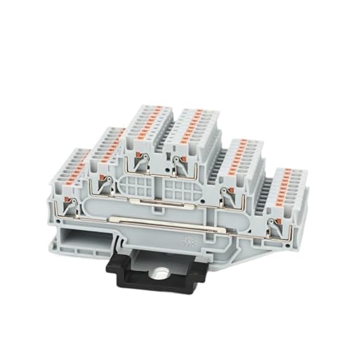 Bloque de terminales de riel eléctrico PT 1.5-3L con inserción push-in de 3 niveles gris 2