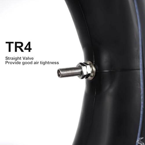 Image of RUTU 3.00 /3.5 /7.00 /8.00-10 and 3.00-12 Heavy Duty Replacement Inner Tube with Installation kit Fit for Dirt Pit Bike Scooter Moped ATV