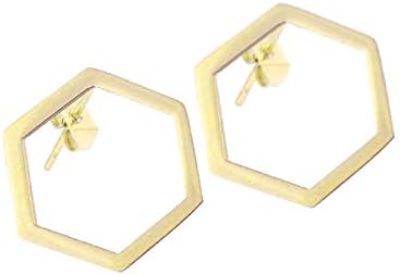 3 Pairs Geometric Hexagon Triangle Stud Earrings Minimalism Small Round Circle Ear Studs Earing for Women Jewelry Gift - Image 3
