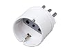 6 Pezzi Adattatore Schuko, Adattatore Spina Elettrica, Max 1500W 250V (Spina Piccola 10A, Bianco) #2