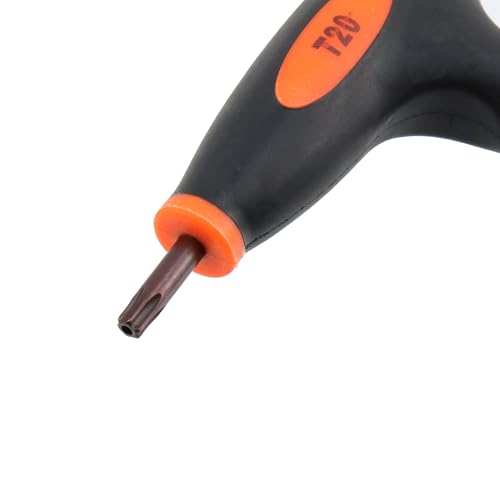 Image of Antrader T20 Torx Screwdriver,Anti Tamper Proof Torx Key,S2 Steel T-Handle Dual End Wrench-2Pcs