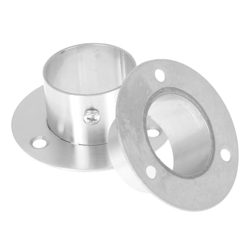 HOLIDYOYO 2pcs Sturdy Metal Handrail Brackets for Stair Railing Easy to Install Support for Balusters and Corridors Heavy-Duty Fixing Tools