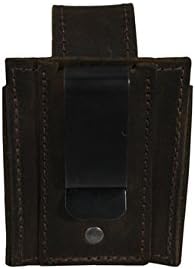 Barsony New Brown Leather Belt Clip Revolver Single Speed Loader Pouch for .22 .38 .357 Revolvers